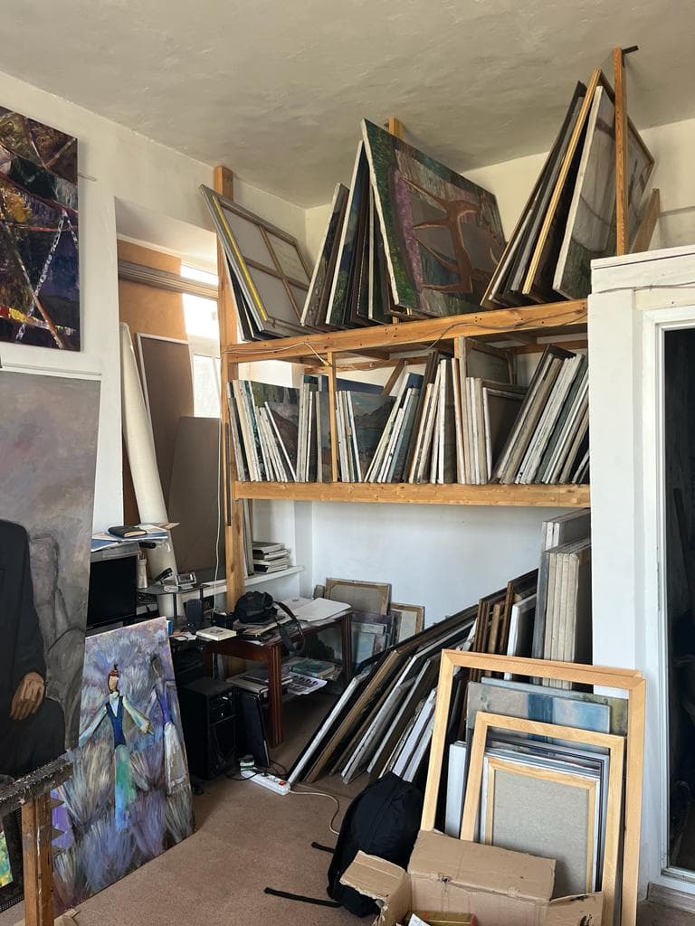 'TRAVELLING' Canvas, oil, 70x85 cm, 2001